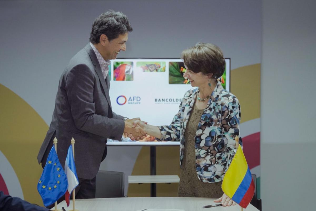 Marie-Hélène Loison, directora general adjunta de la Agence française de Développement (AFD), durante su intervención en la COP 16